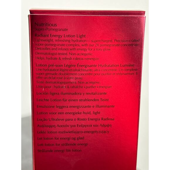 Estee Lauder NIB Nutritious Super Pomegranate Radiant Energy Lotion Light 400ML - Picture 6 of 6